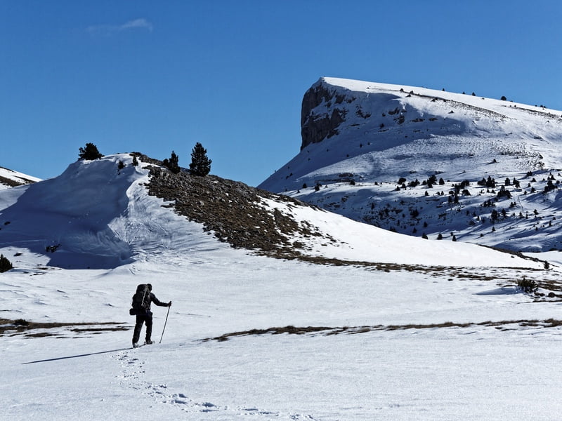 bivouac hivernal raquettes hauts plateaux vercors