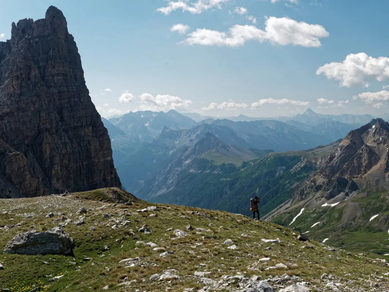 tour du mont thabor mont viso au loin