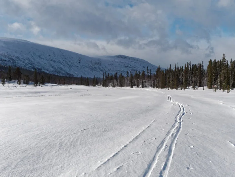 kungsleden hiver espace vierge kungsleden