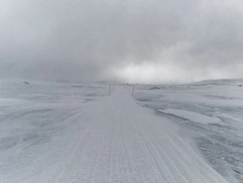 kungsleden hiver galce lac Tjaktjajaure