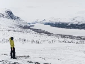 kungsleden hiver lac langas