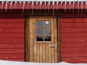 kungsleden hiver maison hameau aktse