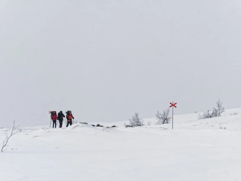 kungsleden hiver randonneurs ski