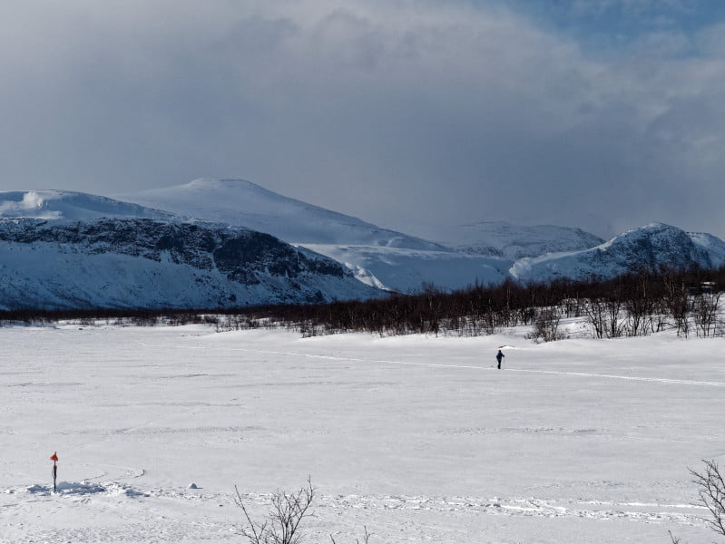 kungsleden hiver skieur sitojaure kungsleden hiver skieur sitojaure