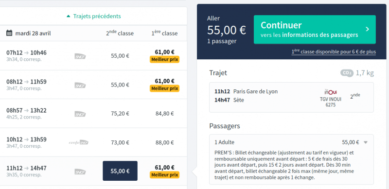 voyager sans avion train sete