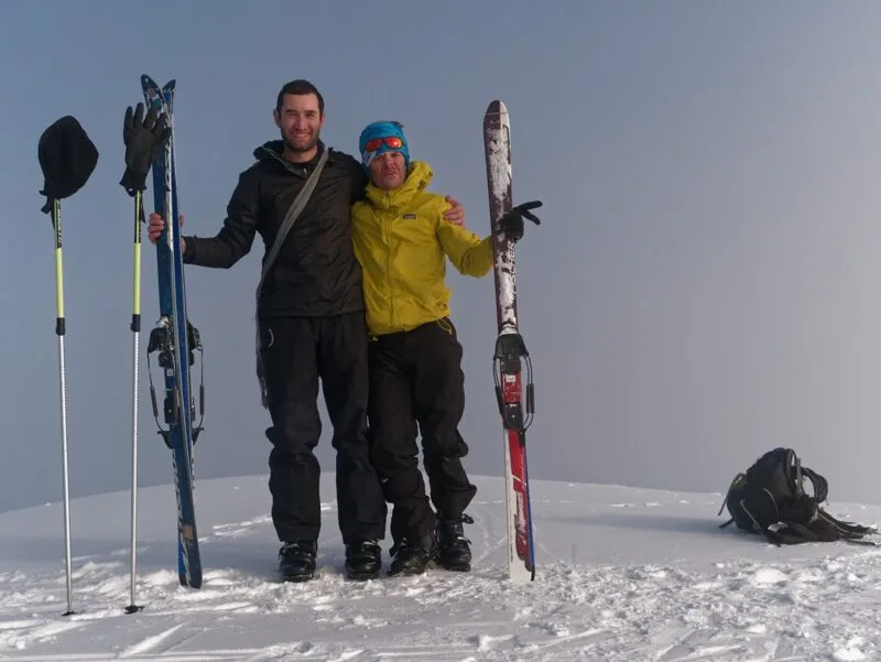 skieurs randonnee sommet montagnette vercors skieurs randonnee sommet montagnette vercors