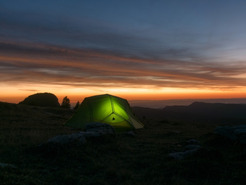 randonnée mont aiguille bivouac-coucher-du-soleil