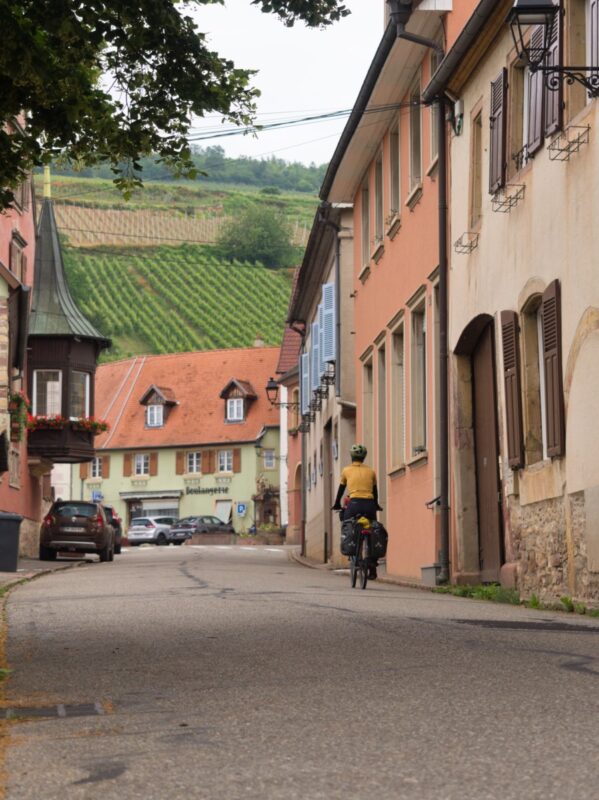 cyclotouriste montee route des vins alsace 1